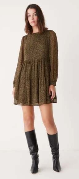 Frank & Oak The Printed Chiffon Dress - Picture 1 of 10